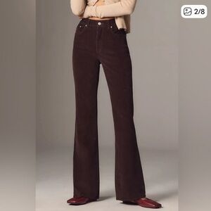 DL1961 Walnut Bridget Corduroy Flare Pants